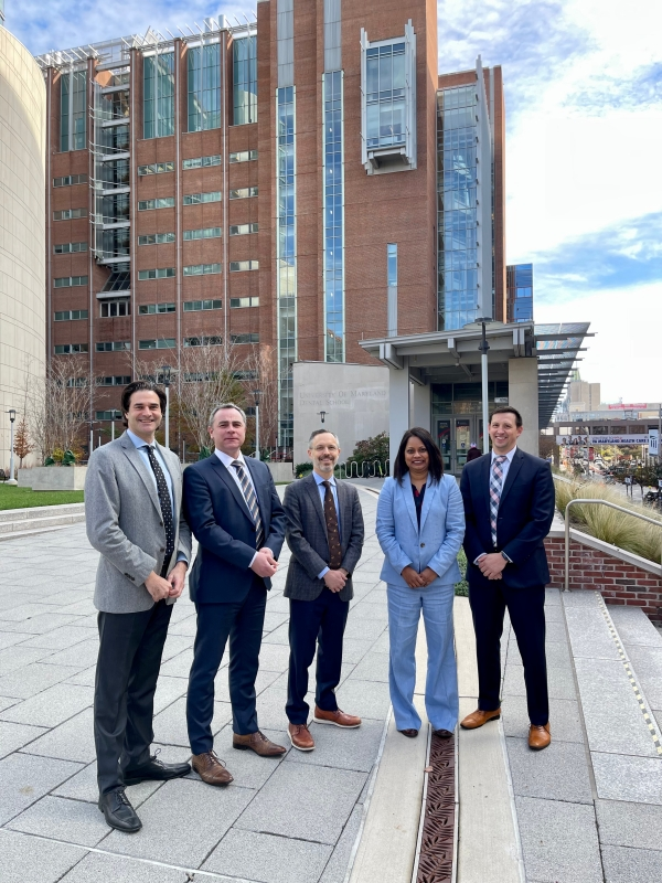 University of Maryland Oral and Maxillofacial Surgery Associates Doctors standing outside